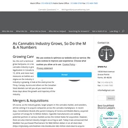 As Cannabis Industry Grows, So Do the M & A Numbers