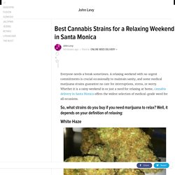 Best Cannabis Strains for a Relaxing Weekend in Santa Monica