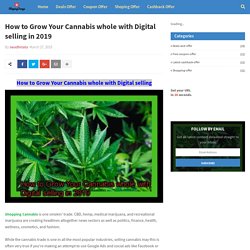 How to Grow Your Cannabis whole with Digital selling in 2019