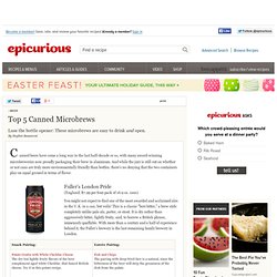Top 5 Canned Microbrews at Epicurious.com - StumbleUpon