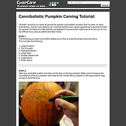 Cannibalistic Pumpkin Carving Tutorial