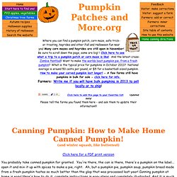 Canning Pumpkins: How to make home-canned pumpkin! In easy, illustrated steps!