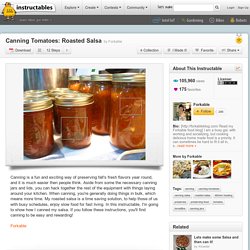 Canning Tomatoes: Roasted Salsa