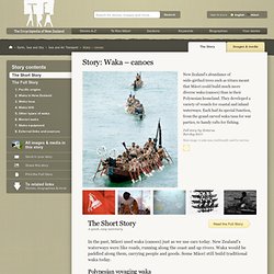 Waka – canoes