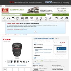 Canon EF 24-105mm f/4L IS USM Lens 0344B002 B