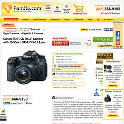 Canon EOS 70D DSLR Camera with 18-55mm STM f/3.5-5.6 Lens - Fumfie.com