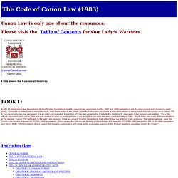 Code of Canon Law - 1983