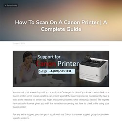 How To Scan On A Canon Printer