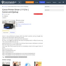 Canon Printer Driver l11121e