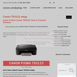 canon ts3122 wireless setup