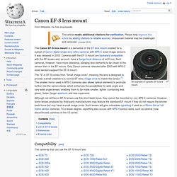 Canon EF-S lens mount