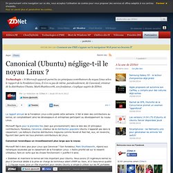 Canonical (Ubuntu) néglige-t-il le noyau Linux ?
