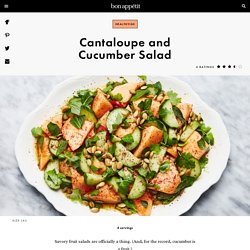 Cantaloupe and Cucumber Salad Recipe