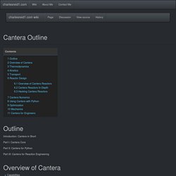 Cantera Outline - charlesreid1