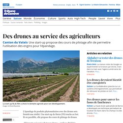 Canton du Valais: Des drones au service des agriculteurs