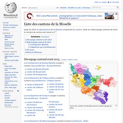 Liste des cantons de la Moselle