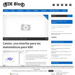 Cantor, una interfaz para las matemáticas para KDE : KDE Blog