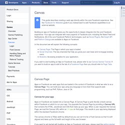Canvas Tutorial - Développeurs Facebook