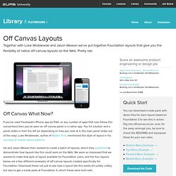 Off Canvas Layouts CSS - Foundation 3 - ZURB Playground - ZURB.com