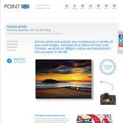 Canvas Printing, Your Photos on Canvas, Canvas » £29 » Point101