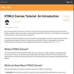 HTML5 Canvas Tutorial: An Introduction