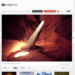 canyon beam of light photo