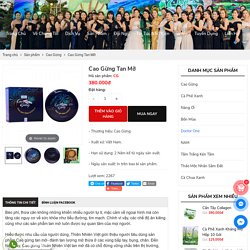 Cao Gừng Tan Mỡ Thiên Nhiên Việt