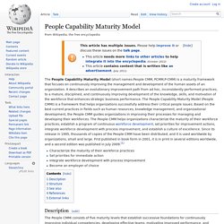 People Capability Maturity Model