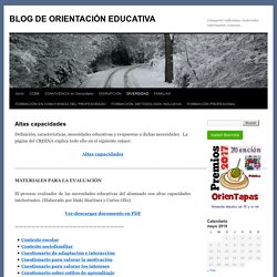 BLOG DE ORIENTACIÓN EDUCATIVA