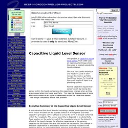 Capacitive Liquid Level Sensor