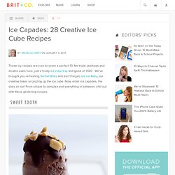 Creative Ice Cube Tray Receipes