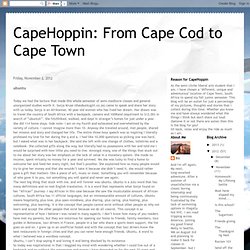 From Cape Cod to Cape Town: ubuntu