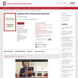 Capital in the Twenty-First Century — Thomas Piketty