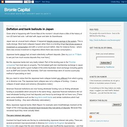 Deflation and bank bailouts in Japan