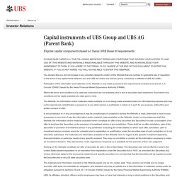 Capital instruments
