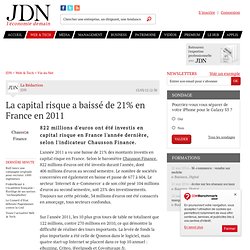 La capital risque a baissé de 21% en France en 2011