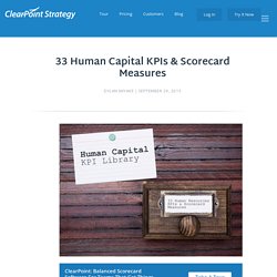33 Human Capital KPIs & Scorecard Measures