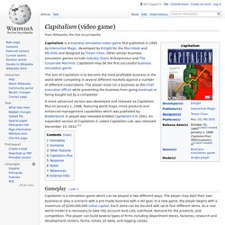 Capitalism (video game) - Wikipedia