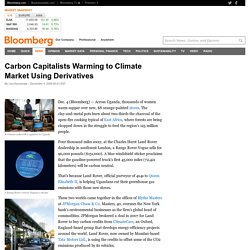 Carbon Capitalists Warming to Climate Market Using Derivatives