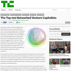 The Top 100 Networked Venture Capitalists