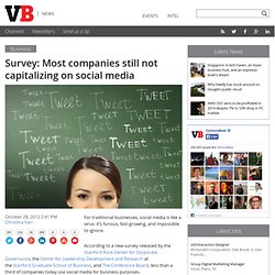Survey: Most companies still not capitalizing on social media