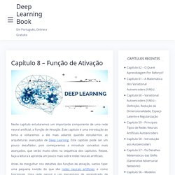 Capítulo 8 - Função de Ativação - Deep Learning Book