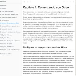 Capítulo I: Comenzando con Odoo