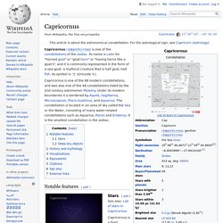 Capricornus - Wikipedia