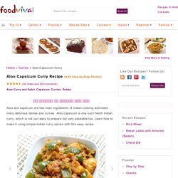 Aloo Capsicum Recipe - Potato and Capsicum Curry - Step by Step Recipe