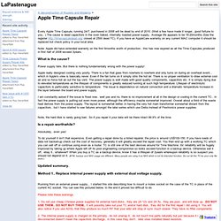 Apple Time Capsule Repair - LaPastenague