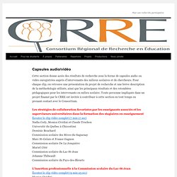 Consortium régional de recherche en éducation