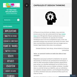 Capsules et Design Thinking