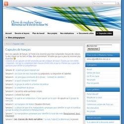 Capsules de français » Classe de madame Sonia