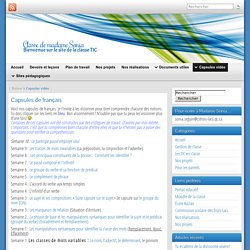 Capsules de français » Classe de madame Sonia